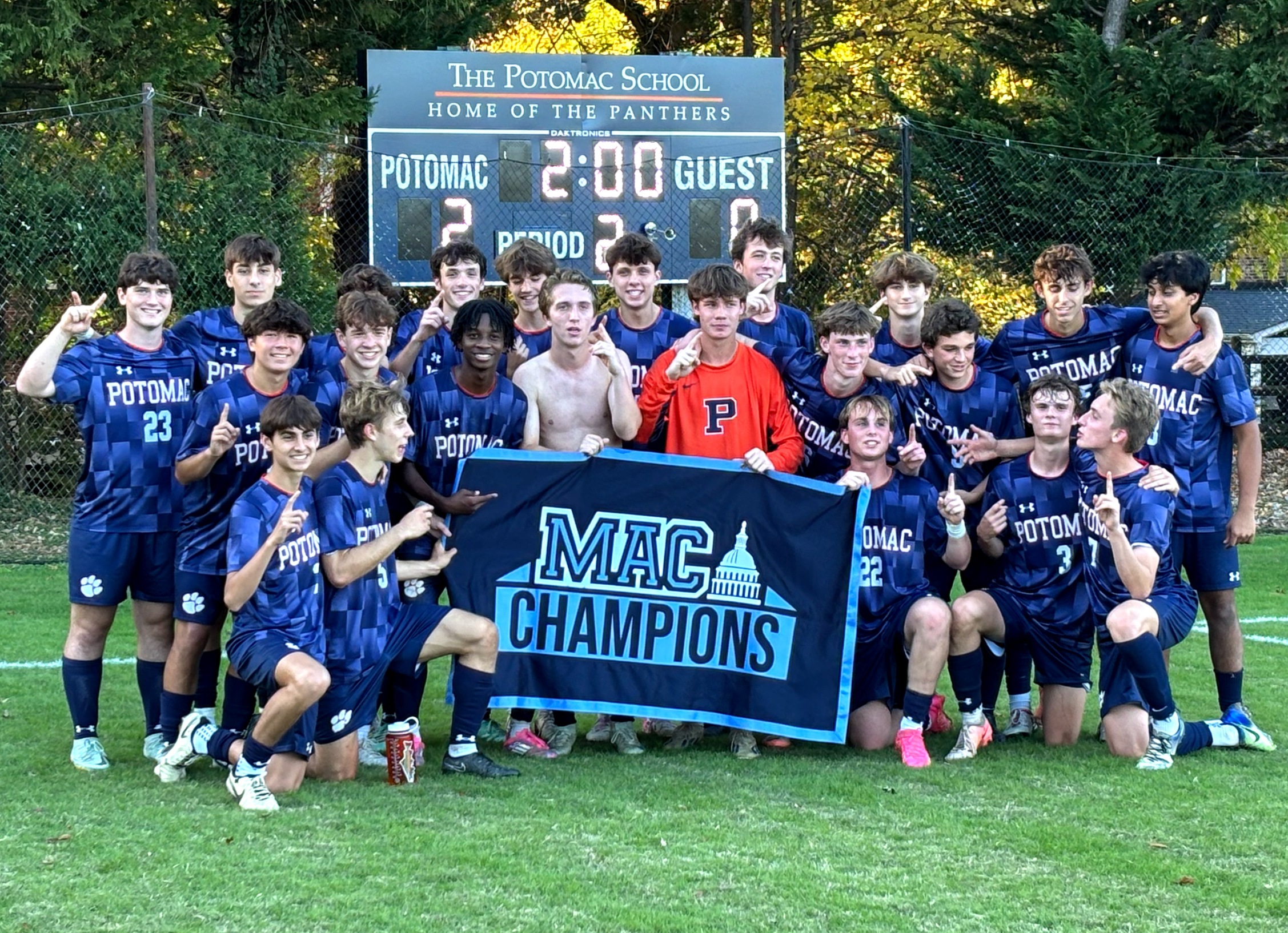 Potomac defeats St. Andrew's 2-0 to win the MAC soccer tournament
