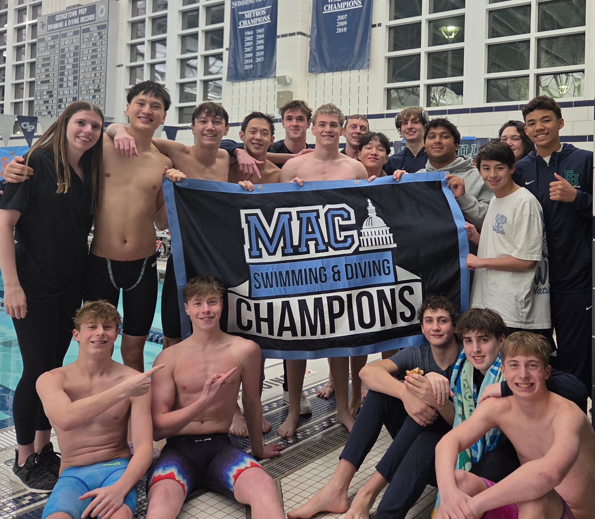 Flint Hill secures historic victory at the 2026 MAC Swimming and Diving Championships